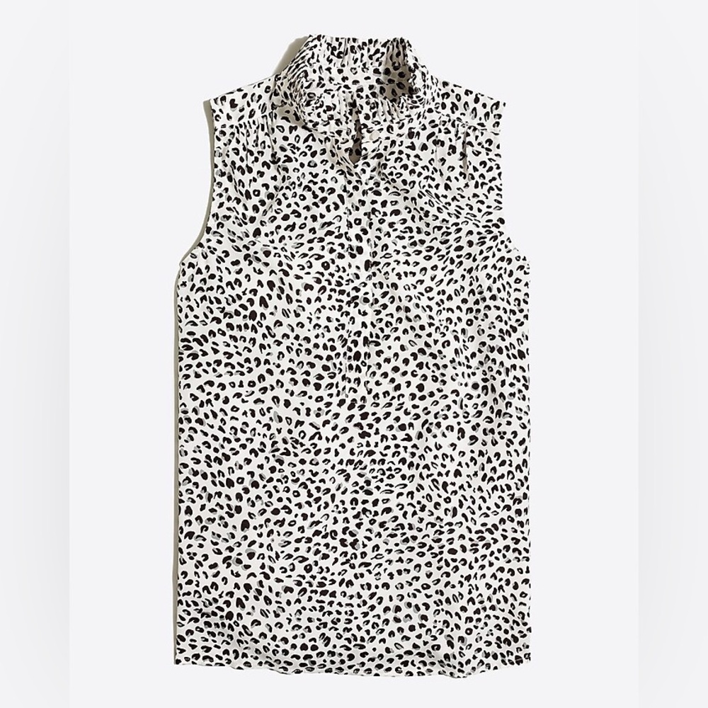 J Crew cheetah print shirt